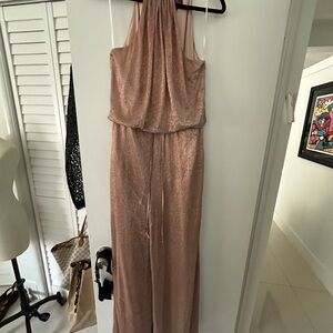 Vince Camuto Elegant Rose Gold Jumpsuit